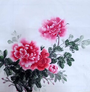 国画牡丹画四尺