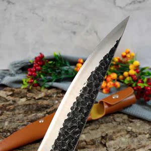 雯翔龙泉菜刀手工肉联厂剔骨杀猪刀专用猪肉切肉卖肉剃骨分割屠杀