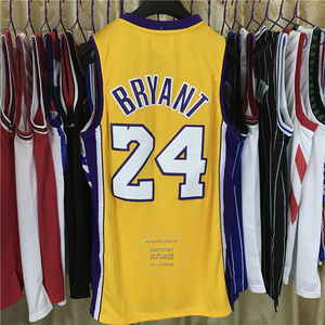 湖人24科比球衣8号kobe黑曼巴城市版复古刺绣篮球服男女运动背心