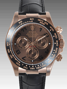 rolex劳力士男表18k玫瑰金116515ln巧克力面新款迪通拿