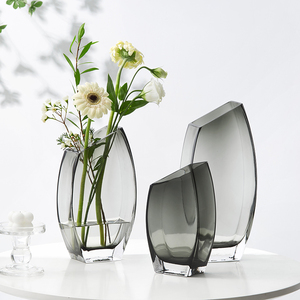 创意玻璃花瓶艺术摆件客厅插花ins风郁金香鲜花水养水培北欧风格