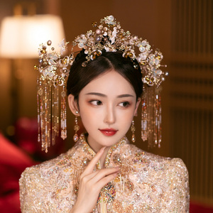 古代头饰凤冠新娘大气奢华