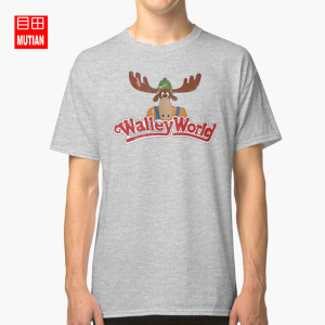 沃尔利世界苦恼徽标短袖t恤walley world distressed logo百搭大