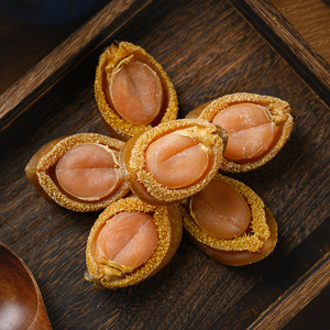 小老板的正品大厂南非吉品糖心鲍鱼海鲜干货网鲍28头干鲍