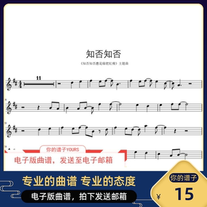 知否知否 流行歌曲 电视剧片尾曲 长笛独奏谱 配套伴奏音频mp3