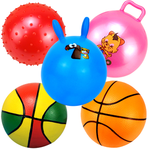 球儿童玩具小皮球西瓜球弹力幼儿园专用婴儿宝宝手抓拍拍球类玩具