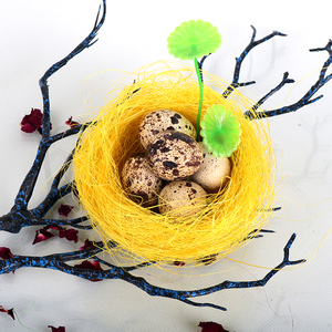 南屋意境菜植物鸟巢雀巢创意菜盛器不可食用酒店厨师用品盘饰点缀