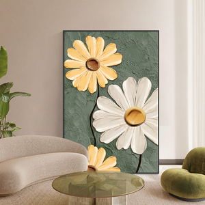 客厅挂画大幅花