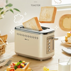 小熊多士炉DSL-C02M6烤面包机早餐自动家用小型烤吐司馒头不锈钢