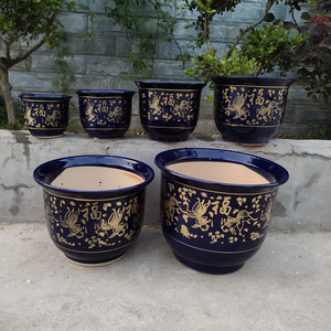 花盆陶瓷盆口径30cm特大