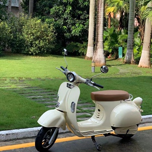 罗马假日电动车vespa网红电瓶车复古摩托车72v电动摩托车踏板车女