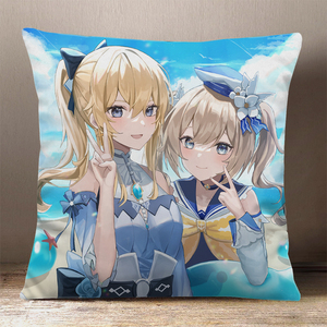 原神琴海风之梦团长动漫双面毛绒定制抱枕床上靠垫二次元游戏周边
