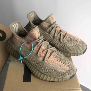 2021新款yezi yeezy椰子鞋女350脏橙天使满天星真爆莆田版女鞋子