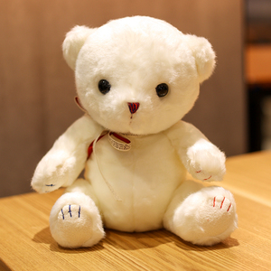 可爱白熊公仔泰迪熊情侣毛绒玩具儿童小玩偶女生情人节礼物布娃娃