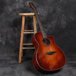 诗享复古民谣吉他41寸泰勒桶形红松单板民歌吉他