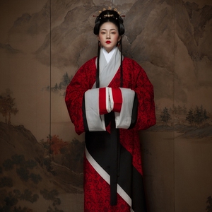 日常汉服出租【怀谷居】马王堆曲裾袍复原传统楚风秦汉汉服正品