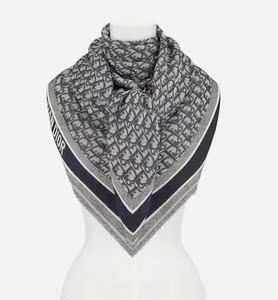 曹买买代购dior 迪奥 新款男女双面logo山羊绒长款披肩围巾