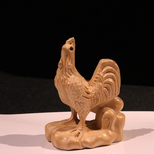 桃木十二生肖鸡木雕摆件 木雕工艺品小木雕 景区