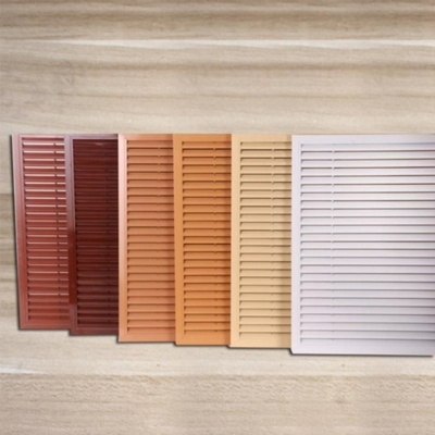 高档简易卫生间厕所门排风口百叶窗换气扇风机挡板室外铝制厨房防