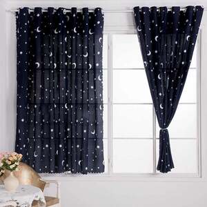 加厚遮阳全遮光飘窗阳台2米短帘窗帘半帘布成品卧室飘窗包邮