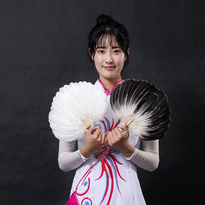 羽毛扇子夏天便携鹅毛扇中国风孔明羽毛扇老式宝宝白色诸葛亮扇子