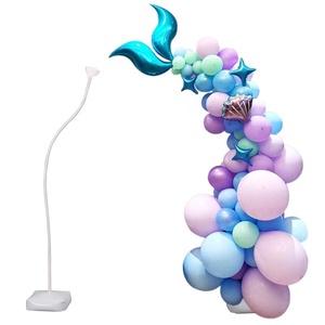 跨境节庆派对装扮道具 铝塑管DIY可塑形拱门圆环爱心路引气球支架