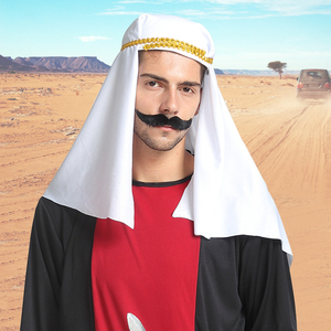 阿拉伯头上戴的帽子图片