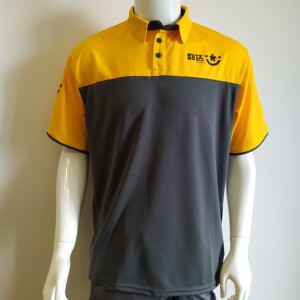 韵达快递工作服翻领短袖夏