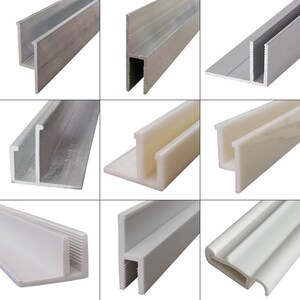 卡槽h码边条嵌入式无框超薄铝合金框架 软膜卡布灯箱卡条龙骨型材