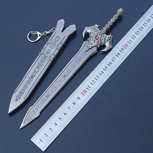 仙剑奇侠传三武器飞蓬剑李逍遥剑魔剑轩辕剑带剑鞘模型钥匙扣大号