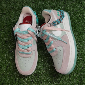 适配nike air force1 cny粉绿色中国年无畏双鸳鸯空军一号af1鞋带