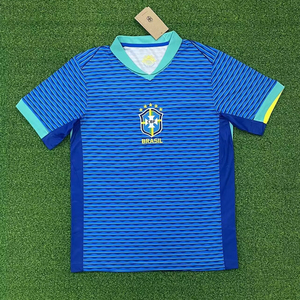 2425赛季巴西客场球衣短袖足球服泰版队服 football jersey shirt