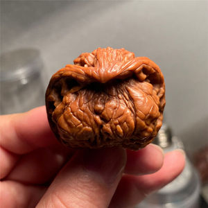山中玉文玩核桃蛇头异形麻核桃核头官帽手把件盘玩古玩送礼物中秋