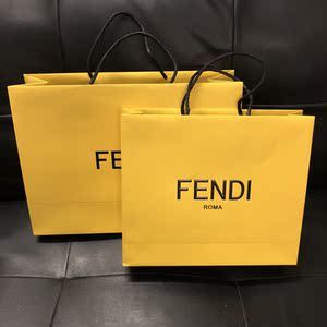 专柜正品芬迪fendi礼品袋 购物手提袋子 衣服围巾包装布袋子纸袋