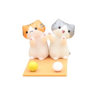 宅电舍可爱卡通猫咪后院手机支架橘猫花猫灰猫手机座ipad平板桌面