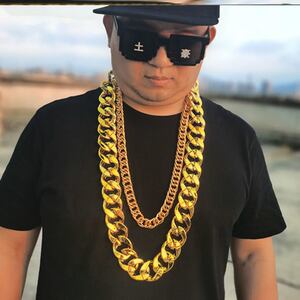 土豪项链塑料大金链子道具拍照塑料宠物猫狗狗金链子超粗项链项圈
