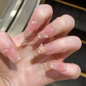 显手白的婚甲美甲成品穿戴甲订制指甲贴片自粘ins风高级轻奢网红