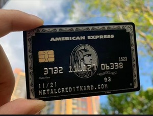 美国运通卡定制百夫长卡定做芯片卡钛金属私人订制黑金卡炫富