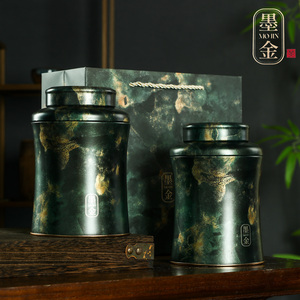 茶叶罐铁罐绿茶包装盒马口铁盒茶罐密封罐茶叶盒可订制茶叶储存罐