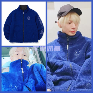 6折 韩国直邮 exo边伯贤txt姜太显同款毛绒外套born champs代购