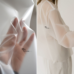 半透明雾面磨砂tpu朦胧透视服装pvc风雨衣裙子拍照隔水膜塑料布料