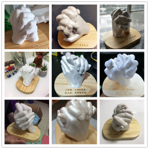 手模型diy石膏情侣自制纪念品制作材料一家三口新生家庭亲子24