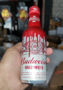 百威啤酒2021年万圣节限量版 旋转盖新品铝瓶   万圣节2021铝瓶