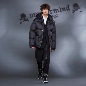 mastermind japan mmj重磅刺绣羽绒服冬新款暗黑高街骷髅夹克外套