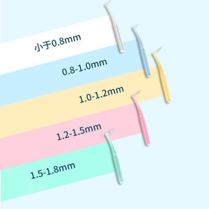 日本进口牙缝刷L型 GUM超细正畸牙线0.4极细德国钢丝齿间间隙刷