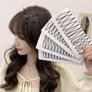 刘海碎发夹黑色后脑勺夹子发卡神器侧边网红女卡子头发一字夹头饰