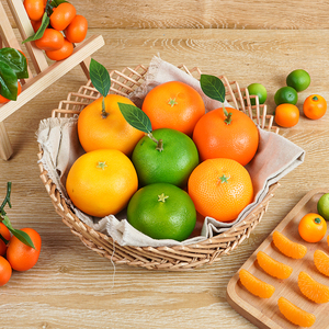 仿真桔子假橘子水果模型橱柜装饰早教玩摄影道具果蔬食物摆件具