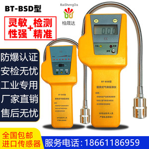 便携式可燃气体检测仪BT-BSD天然气氢气液化气甲烷毒性气体检漏仪