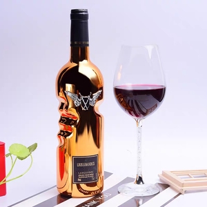 法国原酒进口罗曼蒂克浪漫之守干红葡萄酒金瓶手握瓶礼盒高扫码