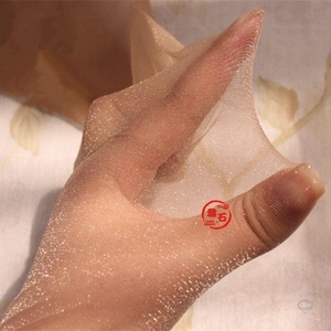 超薄油光银色亮丝连裤袜 性感显瘦透明防勾 微闪白色油亮珠光丝袜